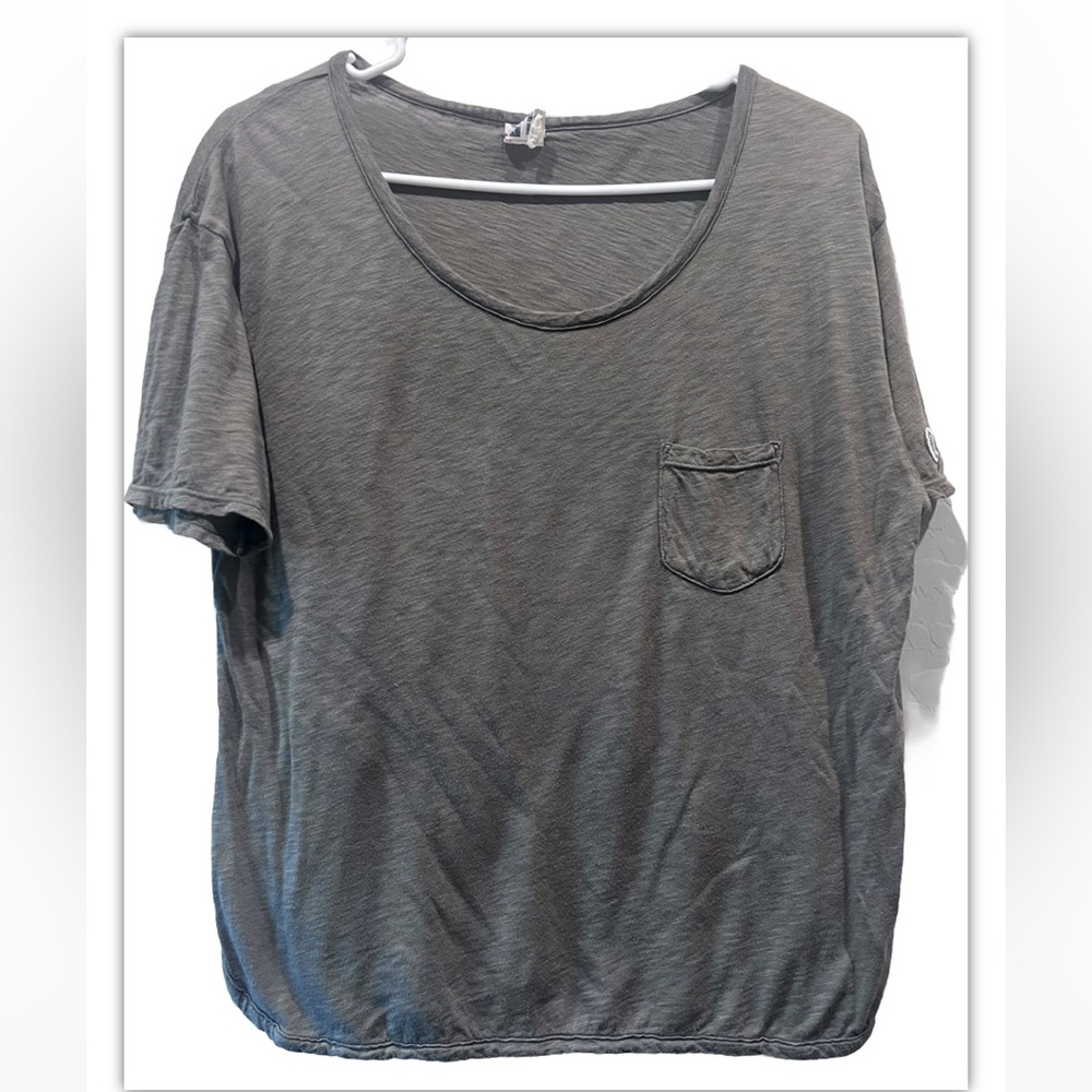 VTG Todd Snyder Champion Sportswear‎ T Shirt Top L Gray Gym Womens Snag